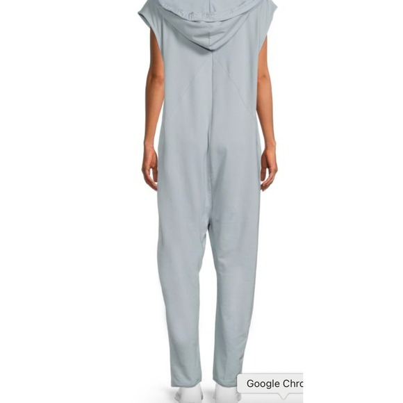 Free People Nothing But Sweats One Piece Jumpsuit Womens XS Blue Smoke Lagenlook - Picture 2 of 15